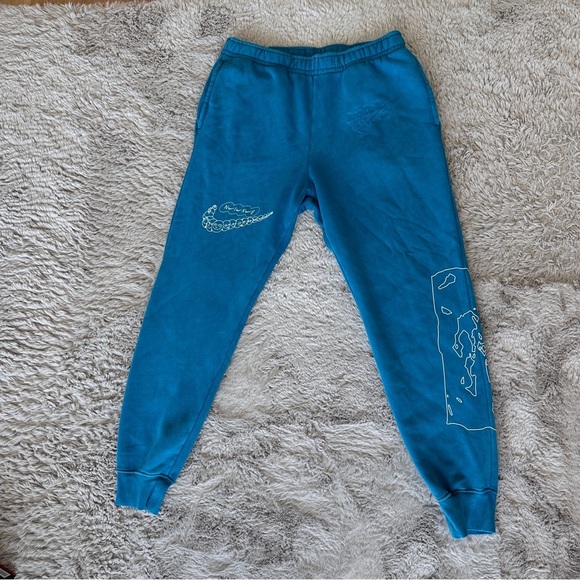 Nike Club Wash Club Drip SweatPants Men's Small Green Abyss Aqua - Picture 3 of 13